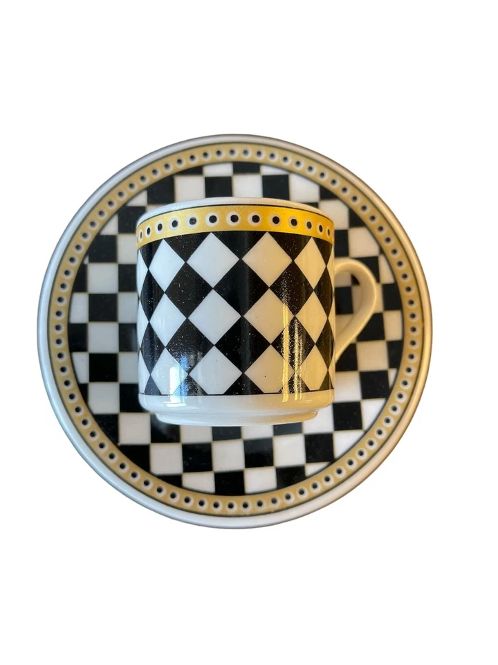 Juego de 6 tazas de café turcas (12 piezas) con platillos - Espresso árabe griego Foto 2 de 4