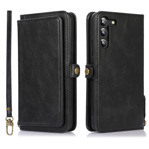 Custodia portafoglio pelle magnetica rimovibile per Samsung S25 S24 S23 S22 S21 A53 A73 - Foto 11 di 90