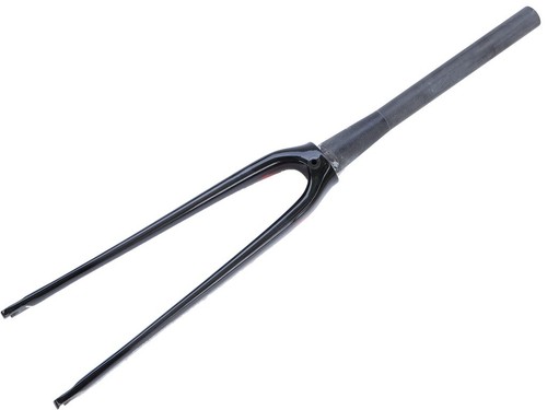 CONTROLTECH TUX Tapered Full Carbon Fork 700c 9x100mm QR Black/Red - Picture 2 of 7