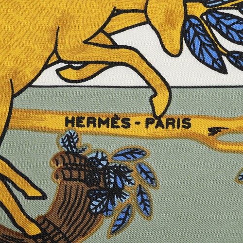Hermes "ANIMAL ALPHABET" Carre 90 Silk 100% Scarf Vintage Rare Cleaned - Picture 10 of 23