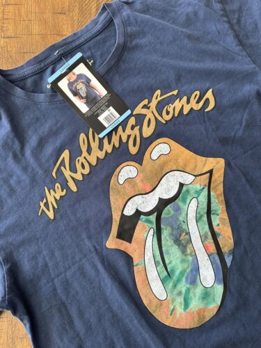 The Rolling Stones Women’sOfficially Licensed Distressed Tongue Rock T-Shirt 213 - Picture 2 of 4