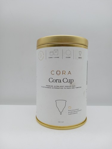 Cora Tasse Premium Ultraweicher Periodenbecher mit Tragetasche & Aufbewahrungsbehälter Größe 1 - Bild 1 von 5