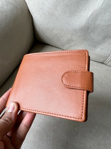 Personalised Non Leather handmade Mens Wallet Vegan Firendly Faux Leather Wallet - Picture 15 of 16