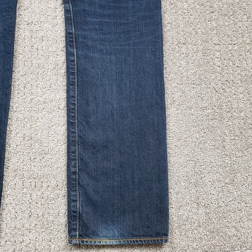 Levis 501 Jeans Herren 32x32 blau Button Fly gerade dunkle Waschung Hose 32x34 - Bild 9 von 19