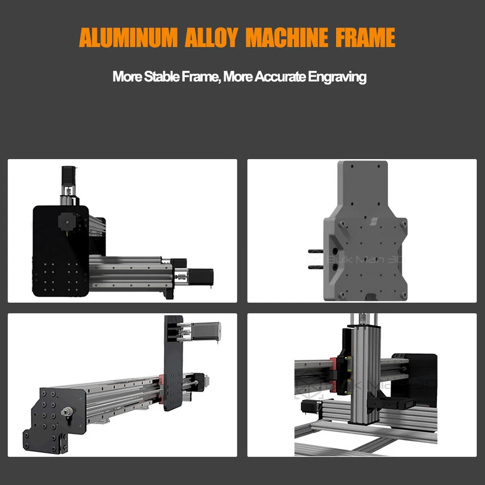 QueenBee PRO CNC Router Machine Full Kit 4Axis HGR Linear Rail CNC Engraver Mill - Image 3 of 4