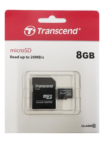 8GB MicroSD Memory Card for Samsung S7, S9, S10+ A3, A5, LG V7, L9 Phone - Afbeelding 1 van 2