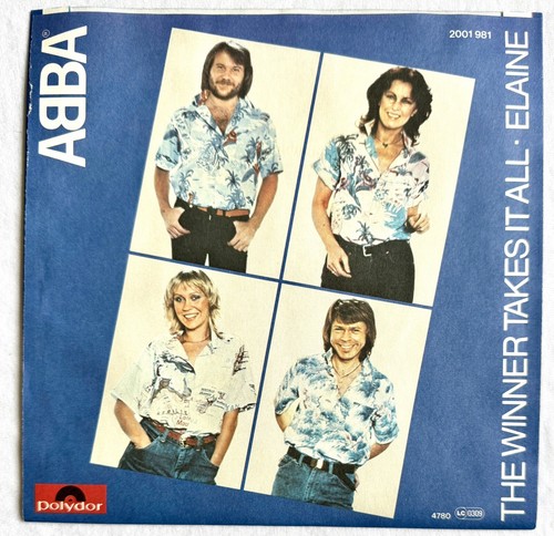 ABBA -The Winner Takes It All- Rare 1984 German Issue 7” /Picture Sleeve (Vinyl) - Picture 3 of 4