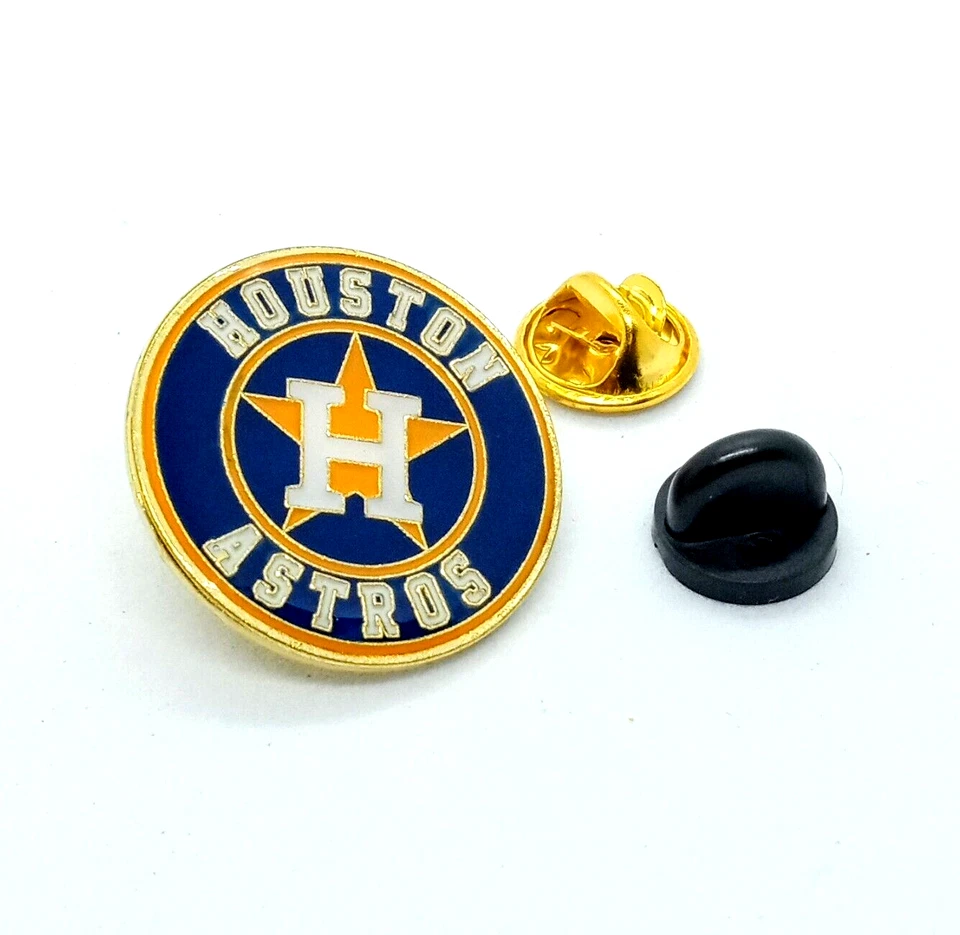 HOUSTON ASTROS PIN Baseball MLB Team Gift Enamel Hat Backpack Lapel Brooch - Image 2 of 4