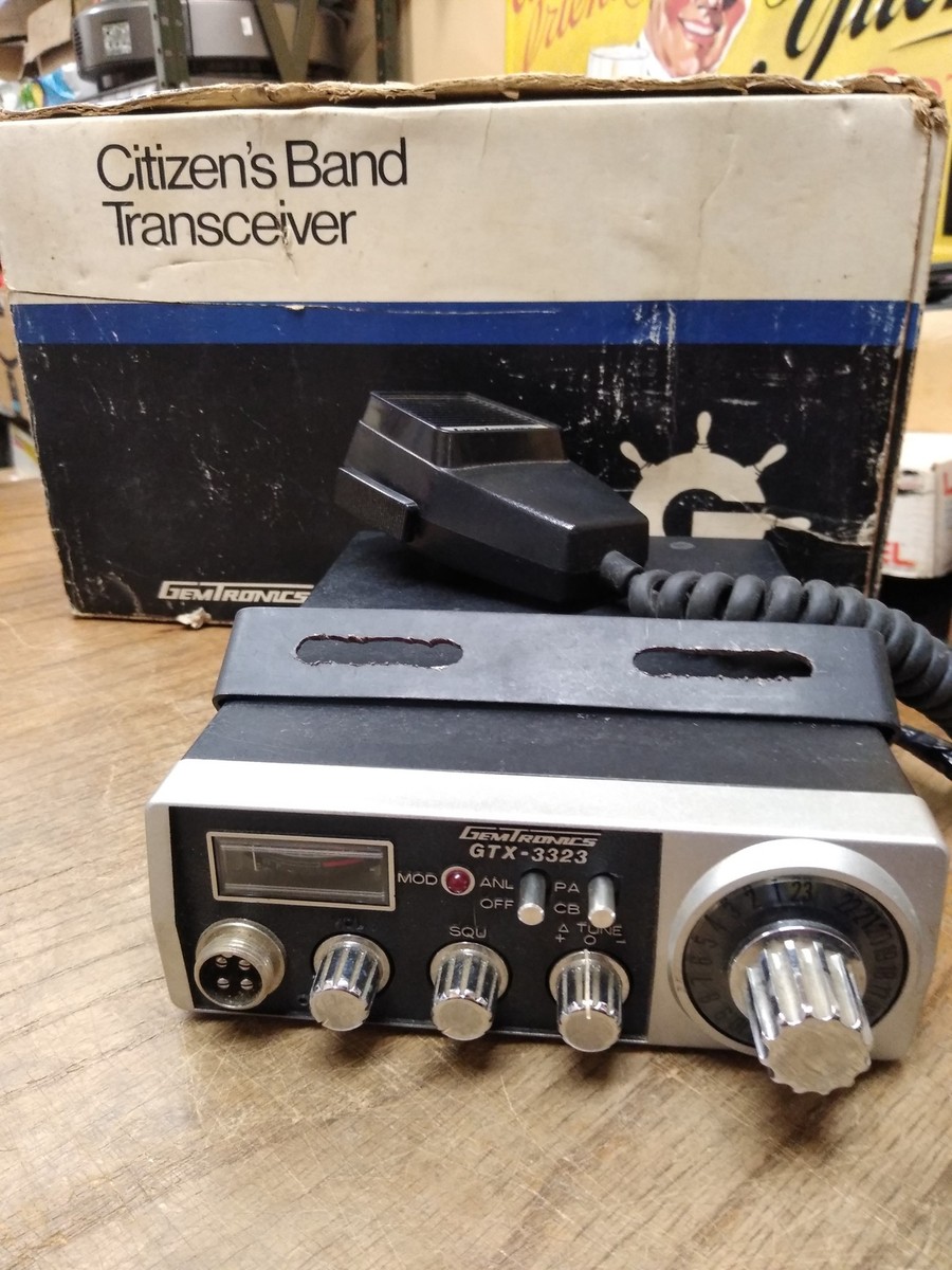 Vtg GemTronics GTX 3323 Mobile CB Radio Transceiver 23 Channel