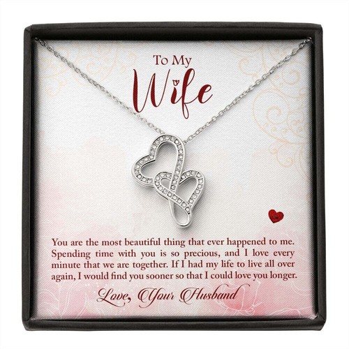 Custom To My Wife Necklace, Christmas Gifts For Women, Anniversary Gift For Wife - Picture 5 of 10