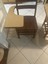 vintage wooden school desk