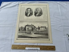 Illustration Art Print Res Mrs Clarissa Colvin Mendon Monroe County New York