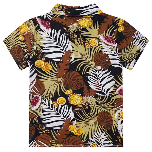 Kids Boys Top Outdoor Blouse Photography Shirts School Hawaiian Beach Leisure - Picture 74 of 94
