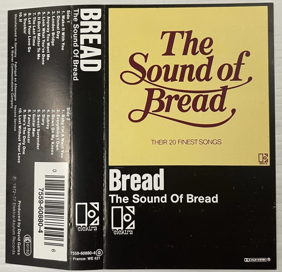 Bread The Sound Of Bread Music Cassette Tape 7559-60880-4 1977 - Image 4 of 4