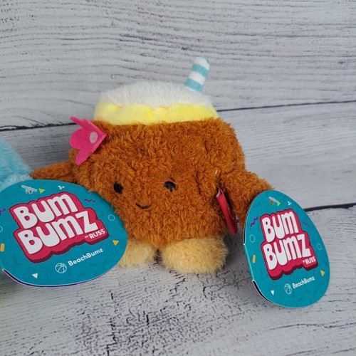 Priyal Brad & Pedro the Palm Tree Beach Bum Bumz plush BumBumz BeachBumz - Picture 7 of 20