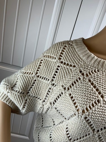 Forever 21 Cream Knit Round Neck Sweater Sz Sp Burgundy Corduroy Skirt Set Sz Lg - Picture 10 of 18