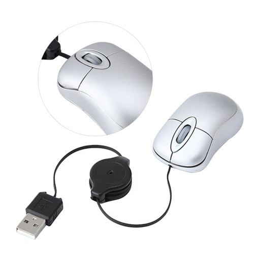 Wired Maus for laptop-Kabel Maus Mini-Teleskop Computer Notebook-Maus Trag - Bild 35 von 35