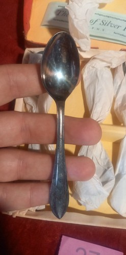 6 x EPNS Silver Plated Tea Spoons Vintage Collectables Boxed