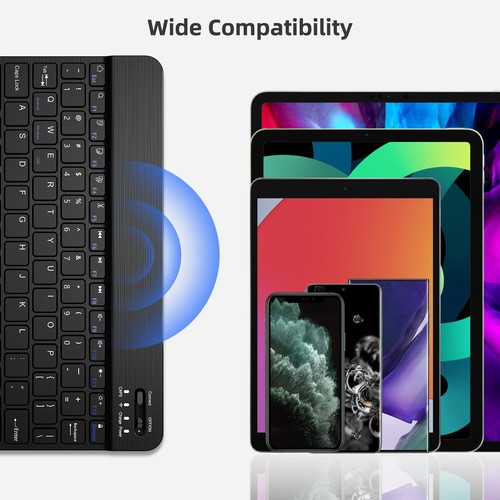 Bluetooth Wireless Keyboard Waterproof For Apple iPad Mac Computer - Picture 21 of 33