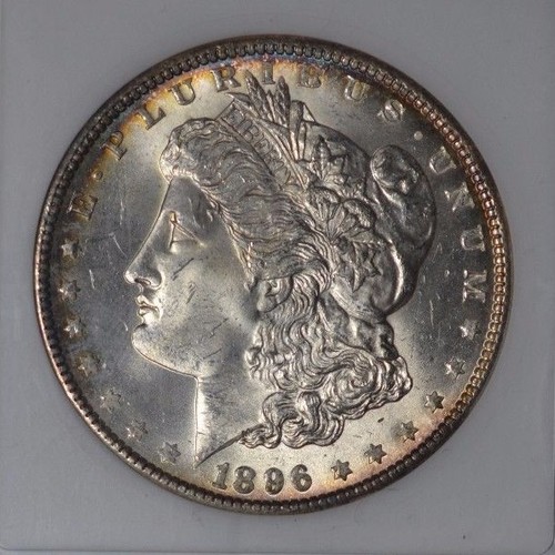 1896 MORGAN DOLLAR / MS 65 / ANACS 328821 / MIRROR AND FROST / SUPER SHARP - Bild 5 von 9