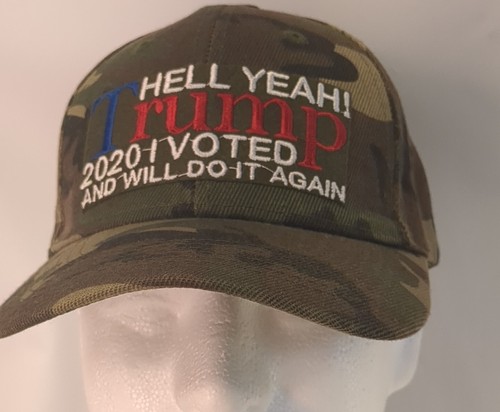 Camo Trump Mütze Hell Yeah 2020 I Voted And Will Do It Again Wahl Politik 24 - Bild 1 von 5
