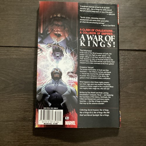 Marvel Comics War of Kings Paperback Graphic Novel by Dan Abnett Andy Lanning - Afbeelding 2 van 4