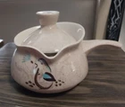 Vintage Mid Century Red Wing Pottery Hand Painted BobWhite Quail Gravy Boat