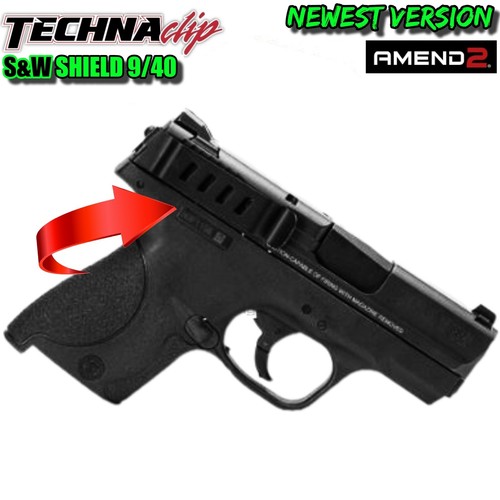 Techna Clip AMEND2 Gun Belt Clip for S&W SHIELD 9 & 40 Smith and Wesson SHBR - Picture 3 of 4