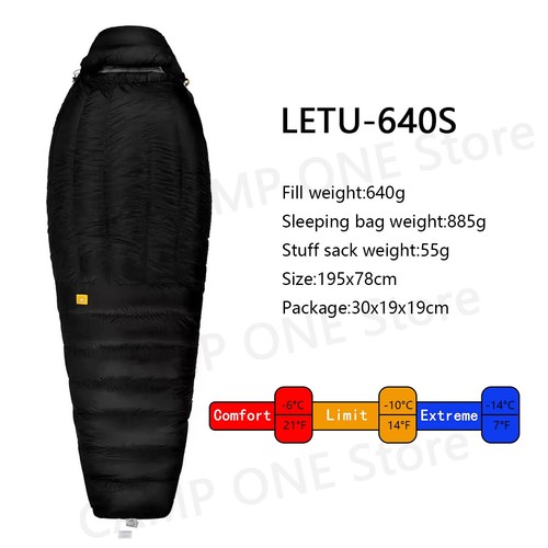 10D/7D Ultralight 800FP Down Sleeping Bag Adult Camping Hiking Sleeping Bag - Picture 8 of 48