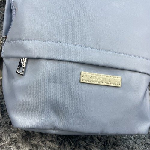 Madden Girl Mini Backpack Blue Beige Mini Backpack NEW WITH TAGS - Picture 4 of 9