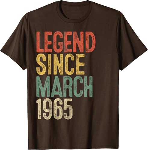 Legend 1965 60th Birthday Gifts for Men Women 60 Year Old T-Shirt Hoodie - Picture 10 of 11