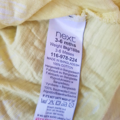 Next baby girls yellow spotted dress age 3-6 Months POSTAGE COMBINED - Picture 3 of 3