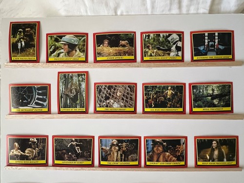 Star Wars ROTJ 1983 Topps RED SERIES 1 COMPLETE SET 132 Cards 33 Sticker Jedi - Bild 8 von 15