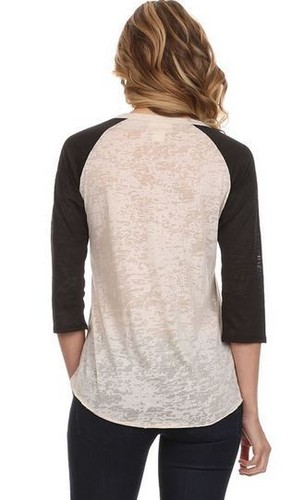 Christmas Ladies Long Sleeve TShirt Tee Raglan Jesus - Picture 3 of 3