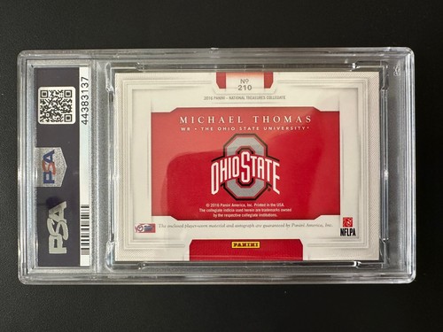 2016 National Treasures SP Michael Thomas RC True RPA #210 PSA 9 mint /99 Auto🔥 - Bild 3 von 4