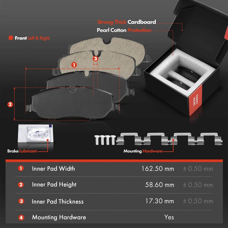 6x Rotores de freno de disco delanteros laterales y pastillas de freno de cerámica para Land Rover LR3 05-09 Foto 3 de 4