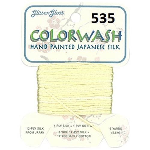 Colorwash Hand Painted Japanese Silk floss by Glissen Gloss - Picture 7 of 51