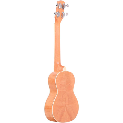 Gold Tone Tenor-Scale Curly Maple Resonator Ukulele with Gig Bag Natural - Picture 2 of 8