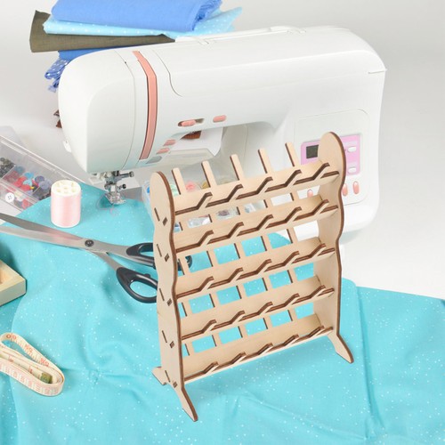 Organizer filo legno salvaspazio per cucire quilting e progetti artigianali - Foto 3 di 12