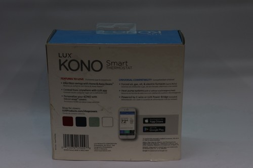 Lux Kono KN-S-MG1-B04 Termostato Wi-Fi Smart con piastra frontale in acciaio inox nero - Foto 14 di 14