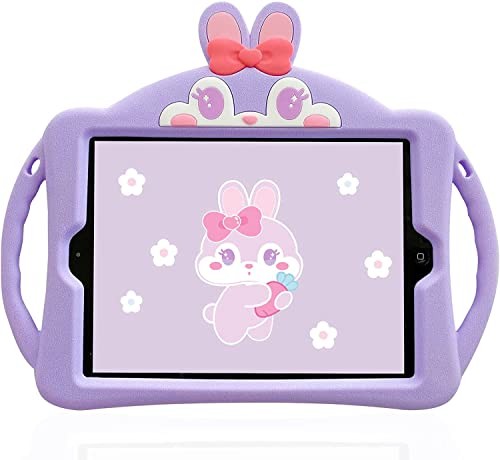 Cute Rabbit Case for iPad mini 7 A17 Pro 2024/iPad Mini 6 2021 8.3 Inch Purple - Picture 4 of 7
