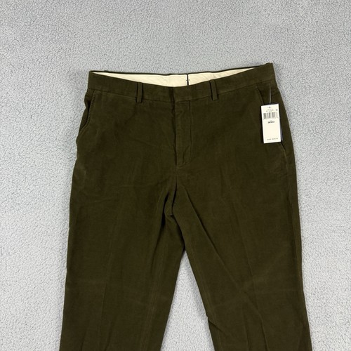 Polo Ralph Lauren Hose Herren 36x33 Grün Moleskin Anzughose Plissee - Bild 2 von 14