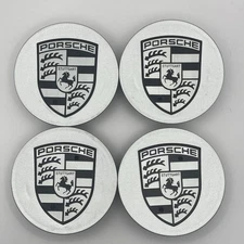 Factory Porsche Center Caps Silver Black NEW OEM 911 Cayenne Wheel 7L5601149