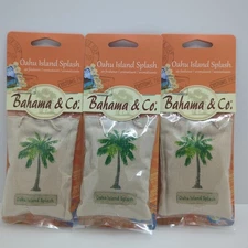 3 Pack Bahama & Co. Oahu Island Splash Automotive Air Freshener