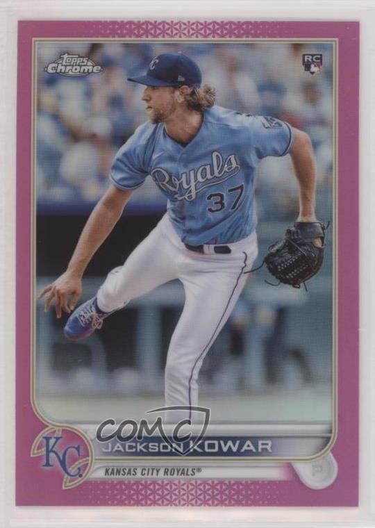 2022 Topps Chrome Pink Refractor Jackson Kowar #188 Rookie RC 0t22