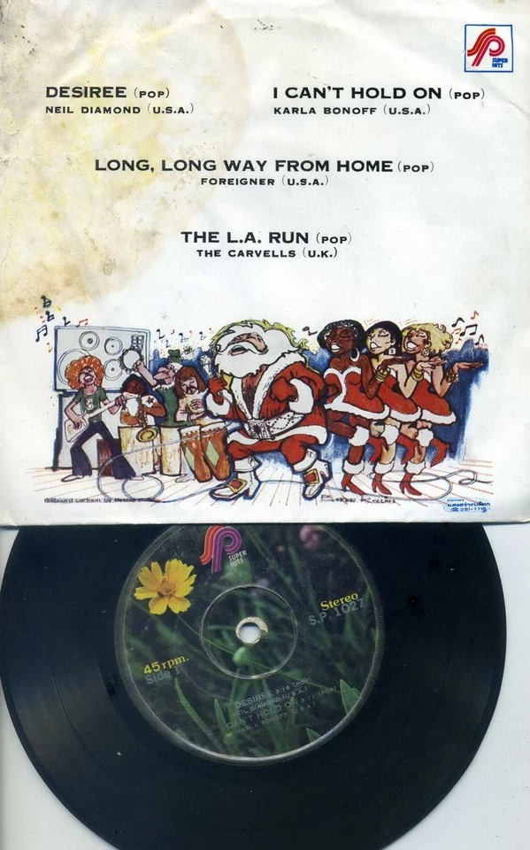 NEIL DIAMOND /KARLA BONOFF /FOREIGNER /THE CARVELLS THAI EP 7" THAILAND 5SP-1027 - Image 2 of 3