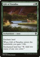 Gift of Paradise - Commander Legends - Magic The Gathering Cards - MTG Green LP