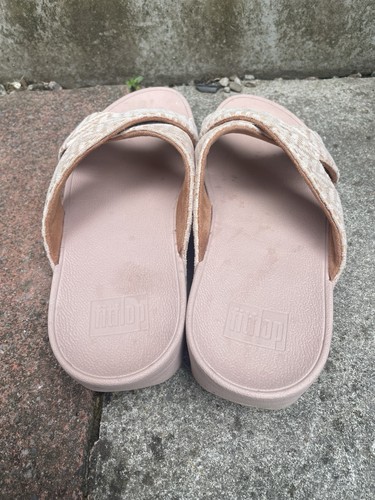 Womens Ladies Shoes FITFLOP LULU SUMMER SANDALS Chevron Flip Flops EUR 41 UK 7 - Picture 6 of 10