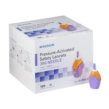 Lancet Safety Lancet Needle 1.5 mm Depth 30 Gauge Button Activated 2000ct