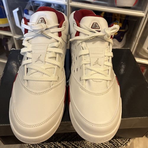 Air Jordan Melo 5.5 Low White Varsity Red Size 11.5 NEW- Box Kept Beautiful shoe - Picture 4 of 6